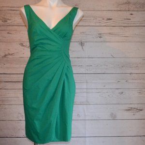 J. Crew Green Strapless Formal Dress 0